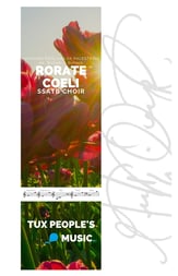 Rorate coeli SSATB choral sheet music cover